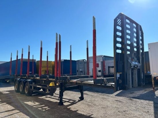 Schwarzmüller Holzauflieger, 8 Rungenpaare, SAF-Achsen, Liftachse - نصف مقطورة اخشاب: صورة 3 Schwarzmüller Holzauflieger, 8 Rungenpaare, SAF-Achsen, Liftachse - نصف مقطورة اخشاب: صورة 3