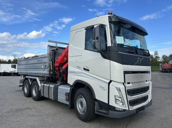 Volvo FH 500 3-Seiten Meiller Kipper mit Palfinger PK22002EH, Retarder, - شاحنة قلاب: صورة 3 Volvo FH 500 3-Seiten Meiller Kipper mit Palfinger PK22002EH, Retarder, - شاحنة قلاب: صورة 3