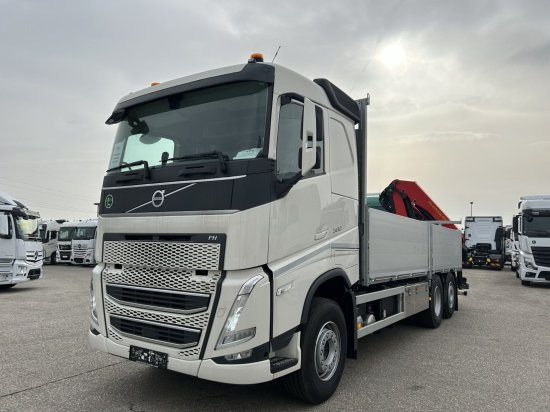 Volvo FH 500 6X2 Euro6, Retarder, Pritsche, Palfinger PK22002-EH - شاحنات مسطحة, شاحنة كرين: صورة 1 Volvo FH 500 6X2 Euro6, Retarder, Pritsche, Palfinger PK22002-EH - شاحنات مسطحة, شاحنة كرين: صورة 1