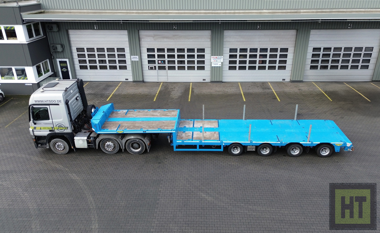 BROSHUIS 4-Achs-Semi mit SL-Air-Achsen nachlaufgelenkt - عربة منخفضة مسطحة نصف مقطورة: صورة 3 BROSHUIS 4-Achs-Semi mit SL-Air-Achsen nachlaufgelenkt - عربة منخفضة مسطحة نصف مقطورة: صورة 3