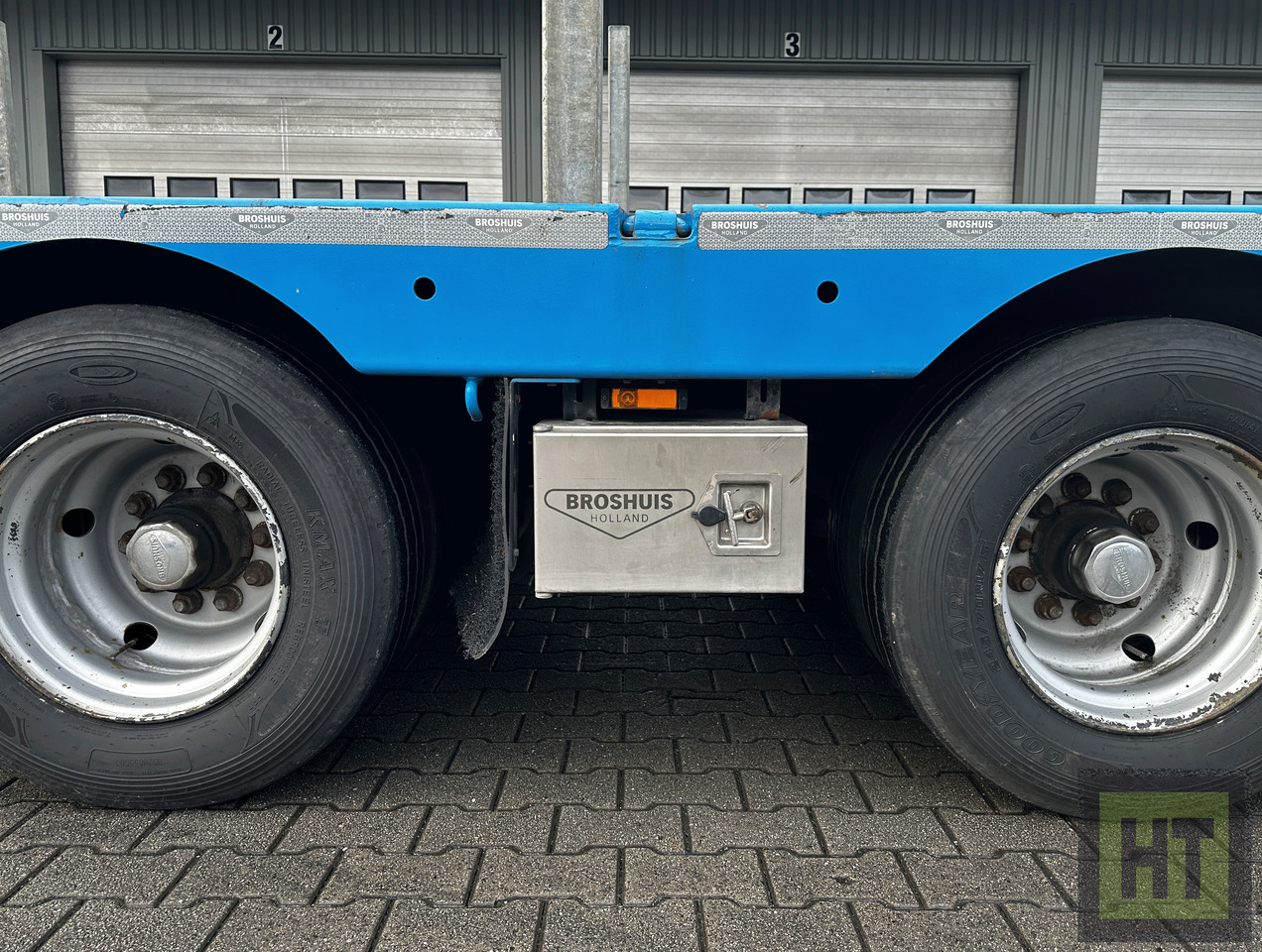 BROSHUIS 4-Achs-Semi mit SL-Air-Achsen nachlaufgelenkt - عربة منخفضة مسطحة نصف مقطورة: صورة 5 BROSHUIS 4-Achs-Semi mit SL-Air-Achsen nachlaufgelenkt - عربة منخفضة مسطحة نصف مقطورة: صورة 5