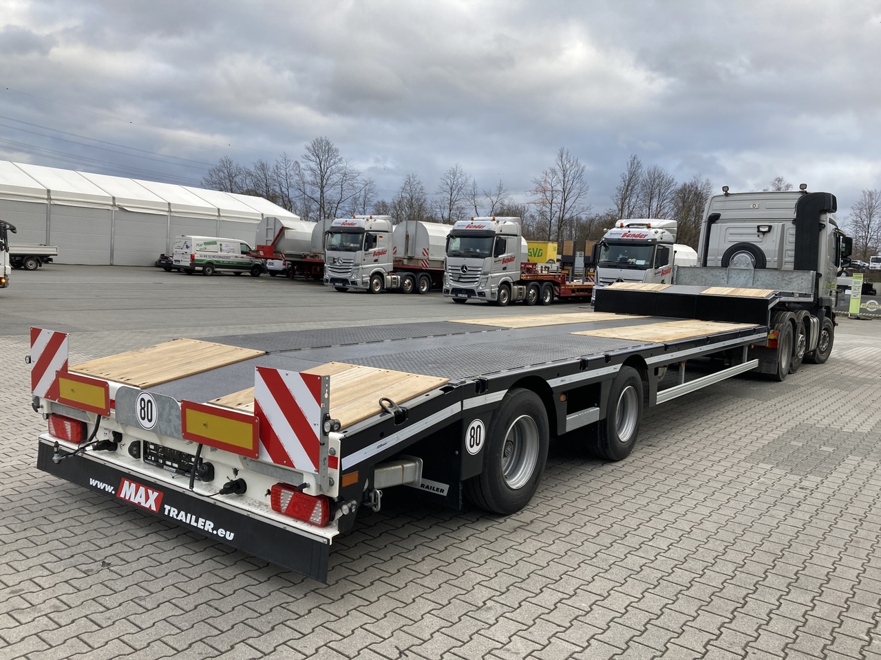 FAYMONVILLE MAX Trailer 2-Achs-Semi zwangsgelenkt - عربة منخفضة مسطحة نصف مقطورة: صورة 5 FAYMONVILLE MAX Trailer 2-Achs-Semi zwangsgelenkt - عربة منخفضة مسطحة نصف مقطورة: صورة 5