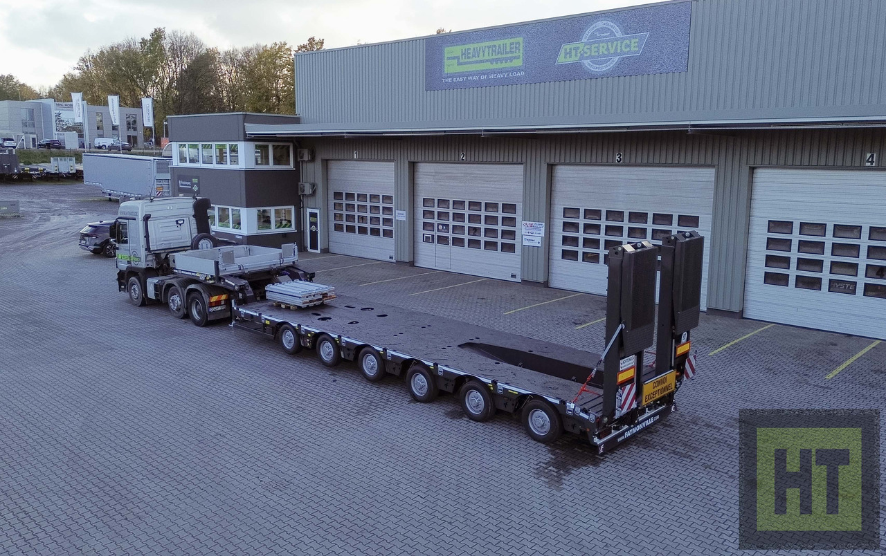 Faymonville 6-Achs-Tele-Semi mit PA-X Achssystem - عربة منخفضة مسطحة نصف مقطورة: صورة 1 Faymonville 6-Achs-Tele-Semi mit PA-X Achssystem - عربة منخفضة مسطحة نصف مقطورة: صورة 1