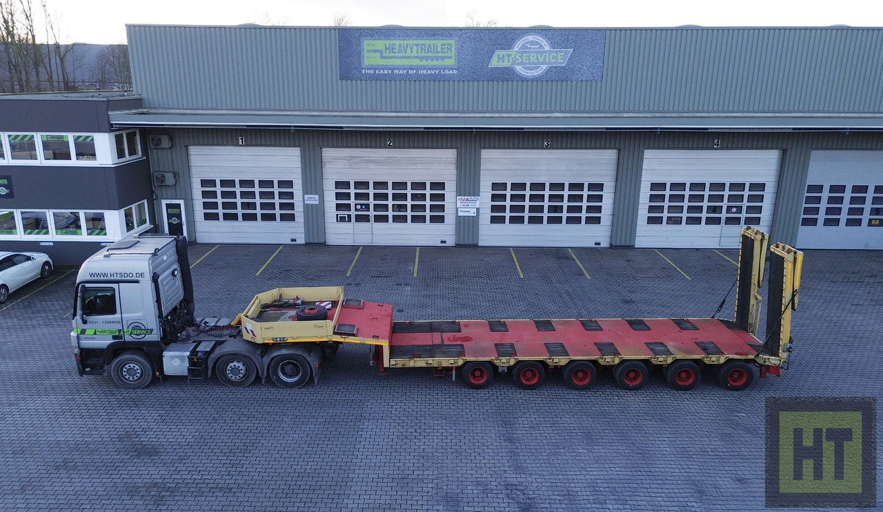 Goldhofer 6-Achs-Tele-Semi mit hydr. Rampen-zwangsgelenkt - عربة منخفضة مسطحة نصف مقطورة: صورة 2 Goldhofer 6-Achs-Tele-Semi mit hydr. Rampen-zwangsgelenkt - عربة منخفضة مسطحة نصف مقطورة: صورة 2