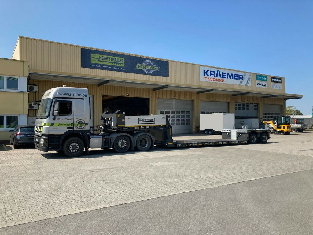 Meusburger 2-Achs-Tiefbett-Sattelauflieger mit Pendelachsen - عربة منخفضة مسطحة نصف مقطورة: صورة 2 Meusburger 2-Achs-Tiefbett-Sattelauflieger mit Pendelachsen - عربة منخفضة مسطحة نصف مقطورة: صورة 2