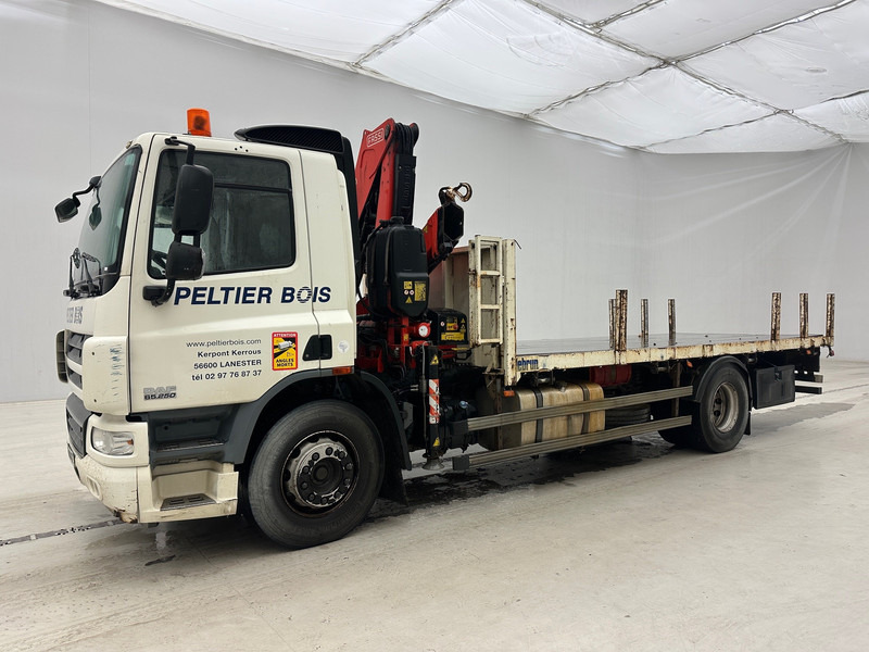 DAF CF65.250 - شاحنات مسطحة, شاحنة كرين: صورة 1 DAF CF65.250 - شاحنات مسطحة, شاحنة كرين: صورة 1