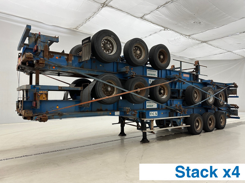 Fruehauf Stack 4 x Skelet 2 x 20-40 ft - نصف مقطورة لنقل الحاويات: صورة 1 Fruehauf Stack 4 x Skelet 2 x 20-40 ft - نصف مقطورة لنقل الحاويات: صورة 1