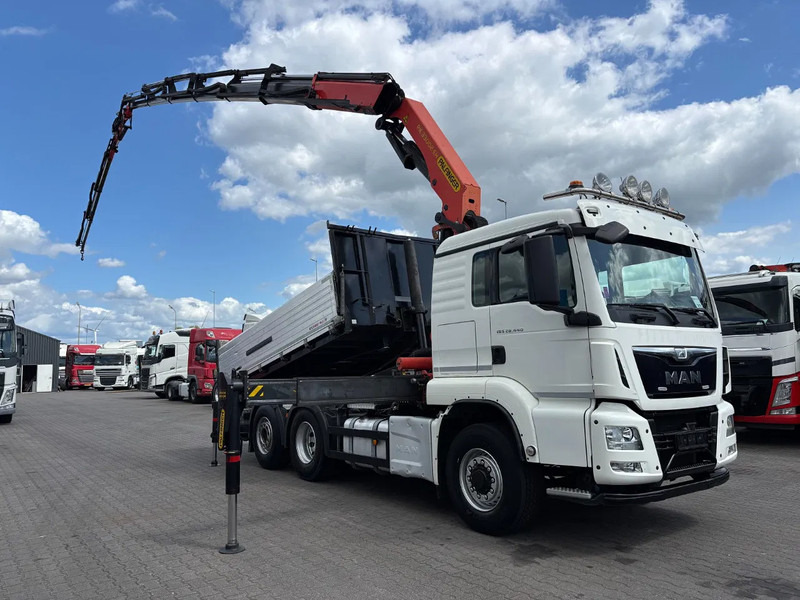 MAN TGS 28.440 6x4 Hydrodrive Euro 6 Tipper / Tractor + Palfinger 33002 Fly Jip PJ060 - شاحنة كرين: صورة 2 MAN TGS 28.440 6x4 Hydrodrive Euro 6 Tipper / Tractor + Palfinger 33002 Fly Jip PJ060 - شاحنة كرين: صورة 2