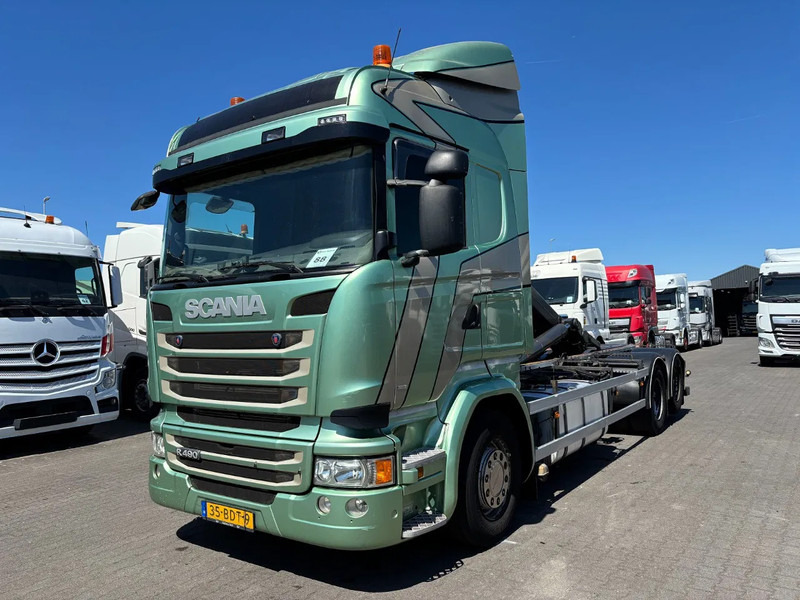 Scania R490 6x2 Euro 6 Retarder VDL Hooklift - شاحنة - نظام الكابلات: صورة 1 Scania R490 6x2 Euro 6 Retarder VDL Hooklift - شاحنة - نظام الكابلات: صورة 1