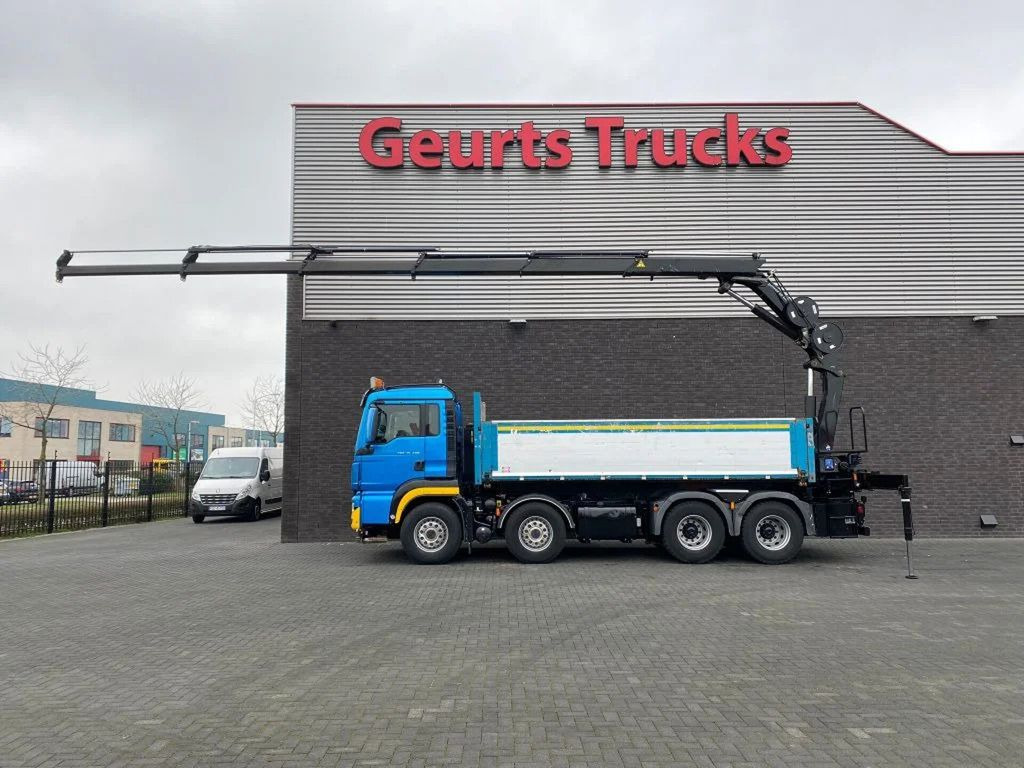 MAN TGS 35.480 8X4 KIPPER/TIPPER + HMF 2620-K5 KRAAN - شاحنة قلاب, شاحنة كرين: صورة 1 MAN TGS 35.480 8X4 KIPPER/TIPPER + HMF 2620-K5 KRAAN - شاحنة قلاب, شاحنة كرين: صورة 1
