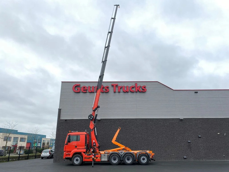 MAN TGS 35.480 8X4 TRIDEM + 20 TON HAAKARM + HMF 3220-K6 KRAAN/KRAN/CRANE/GRUA - شاحنة ذات خطاف, شاحنة كرين: صورة 4 MAN TGS 35.480 8X4 TRIDEM + 20 TON HAAKARM + HMF 3220-K6 KRAAN/KRAN/CRANE/GRUA - شاحنة ذات خطاف, شاحنة كرين: صورة 4