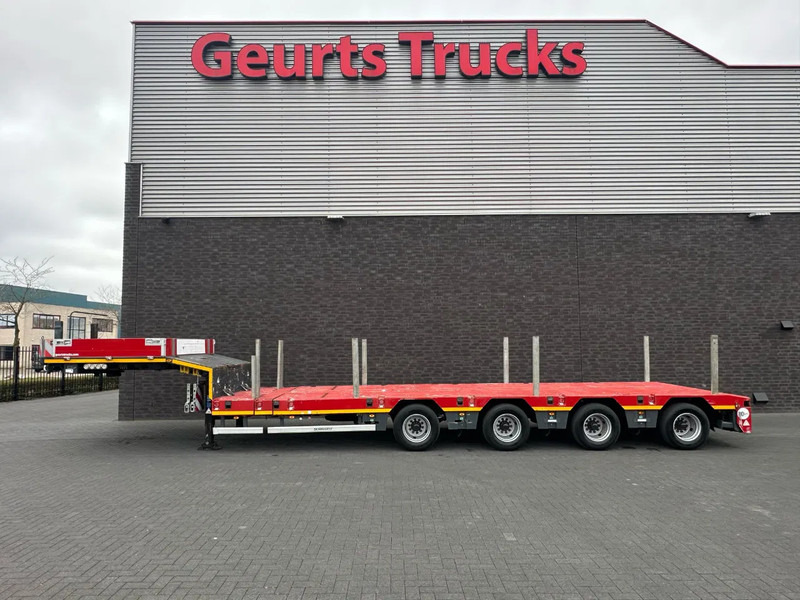 SCHEUERLE EUROAXLE 1T4 4 ASSER UITSCHUIFBARE SEMIE MET 12 TONS HYDRAULICHE EURO ASSEN HYDRAULICH GESTUURD SEMI-DIEPLADER / TIEFLADER / LO - عربة منخفضة مسطحة نصف مقطورة: صورة 1 SCHEUERLE EUROAXLE 1T4 4 ASSER UITSCHUIFBARE SEMIE MET 12 TONS HYDRAULICHE EURO ASSEN HYDRAULICH GESTUURD SEMI-DIEPLADER / TIEFLADER / LO - عربة منخفضة مسطحة نصف مقطورة: صورة 1