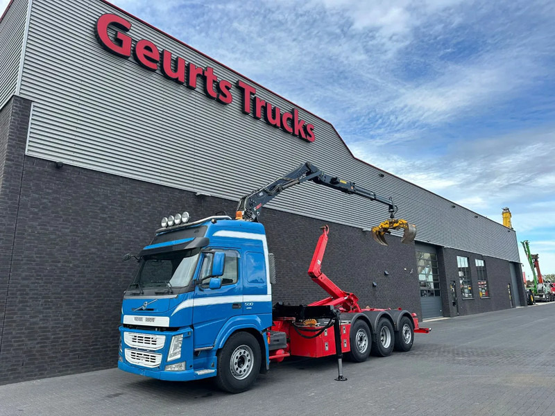 Volvo FM 500 8X2 HIAB MULTILIFT HAAKARMSYSTEM / ABROLLKIPPER / HOOKLIFT MET HIAB LOGLIFT 165Z LAADKRAAN - شاحنة ذات خطاف, شاحنة كرين: صورة 2 Volvo FM 500 8X2 HIAB MULTILIFT HAAKARMSYSTEM / ABROLLKIPPER / HOOKLIFT MET HIAB LOGLIFT 165Z LAADKRAAN - شاحنة ذات خطاف, شاحنة كرين: صورة 2
