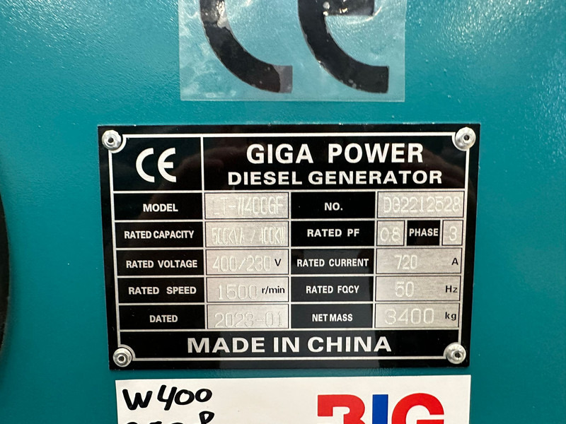 جديدة مجموعة المولدات Giga power Giga power 500 kVa silent generator set - LT-W400GF: صورة 9