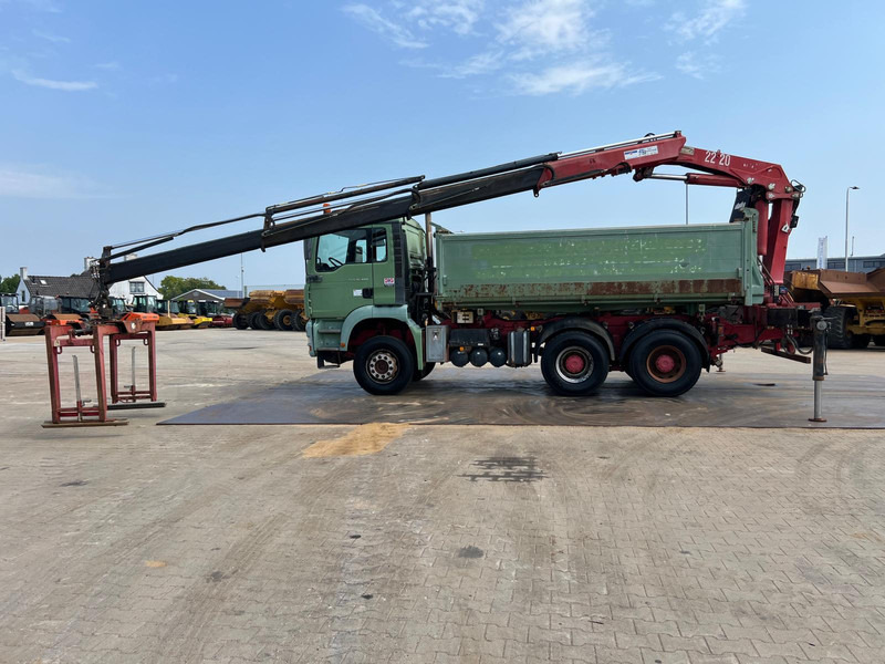 MAN TGA 26.480 tipper + HMF crane - شاحنة قلاب, شاحنة كرين: صورة 1 MAN TGA 26.480 tipper + HMF crane - شاحنة قلاب, شاحنة كرين: صورة 1