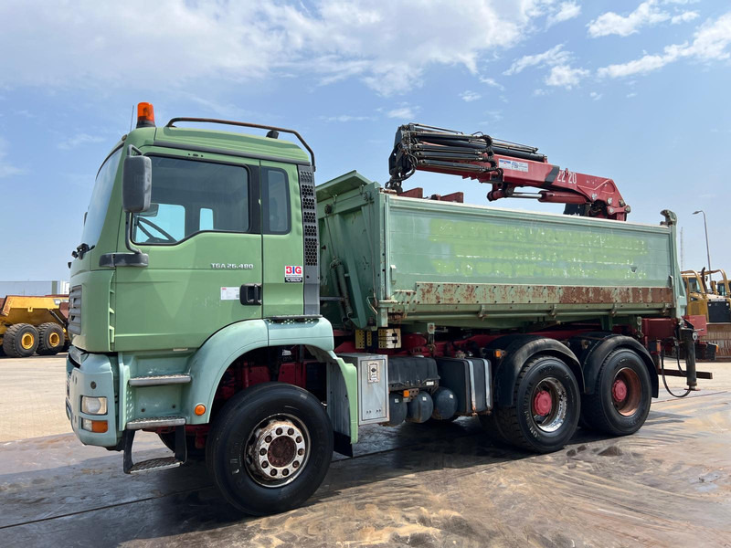 MAN TGA 26.480 tipper + HMF crane - شاحنة قلاب, شاحنة كرين: صورة 3 MAN TGA 26.480 tipper + HMF crane - شاحنة قلاب, شاحنة كرين: صورة 3