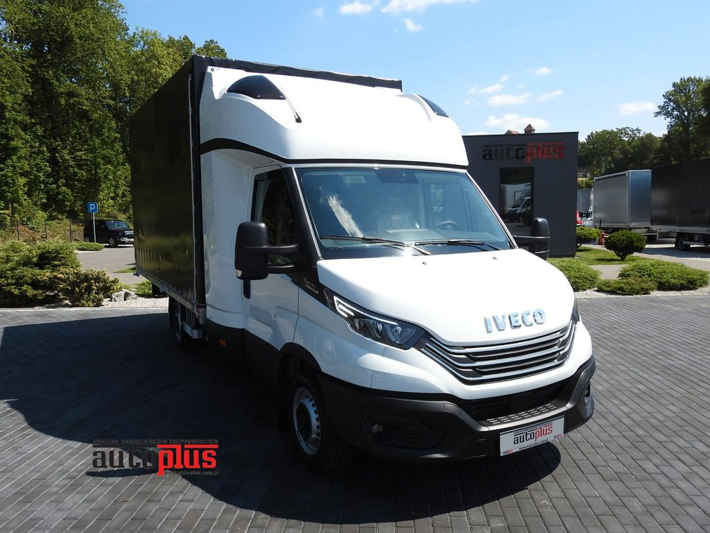 Iveco DAILY 35S18 NEUE PRITSCHE PLANE 8 PALETTEN A/C - شاحنة ستارة جانبية, الشاحنات الصغيرة كابينة مزدوجة: صورة 1 Iveco DAILY 35S18 NEUE PRITSCHE PLANE 8 PALETTEN A/C - شاحنة ستارة جانبية, الشاحنات الصغيرة كابينة مزدوجة: صورة 1