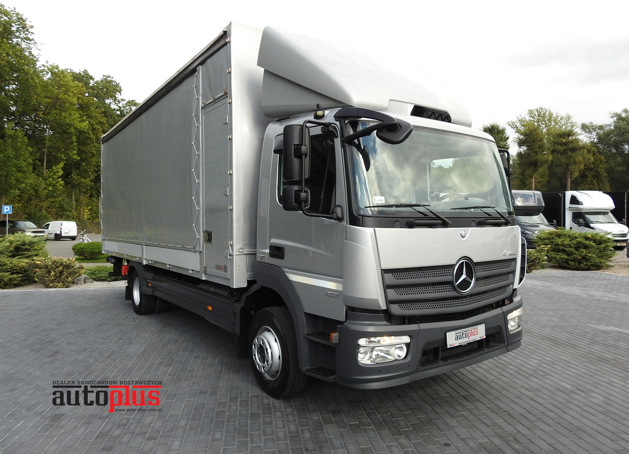 MERCEDES ATEGO 1221 TARPAULIN LIFT 16 PALLETS WEBASTO AIR CONDITIONING PNEUMATICS TWIN WHEELS 230HP - شاحنة ستارة جانبية: صورة 1 MERCEDES ATEGO 1221 TARPAULIN LIFT 16 PALLETS WEBASTO AIR CONDITIONING PNEUMATICS TWIN WHEELS 230HP - شاحنة ستارة جانبية: صورة 1