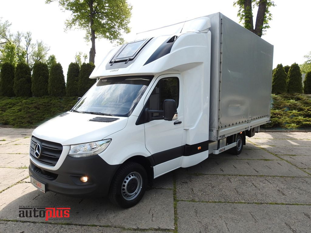 Mercedes-Benz SPRINTER 316 PRITSCHE PLANE 10 PALETTEN WEBASTO - شاحنة ستارة جانبية, الشاحنات الصغيرة كابينة مزدوجة: صورة 1 Mercedes-Benz SPRINTER 316 PRITSCHE PLANE 10 PALETTEN WEBASTO - شاحنة ستارة جانبية, الشاحنات الصغيرة كابينة مزدوجة: صورة 1