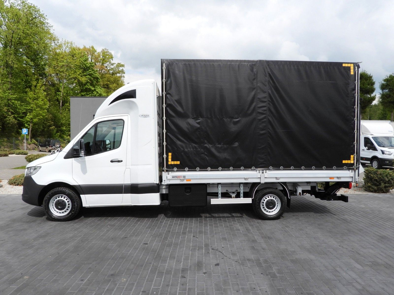 شاحنة ستارة جانبية, الشاحنات الصغيرة كابينة مزدوجة Mercedes-Benz SPRINTER 316 PRITSCHE PLANE AUFZUG 8 PALETTEN: صورة 8