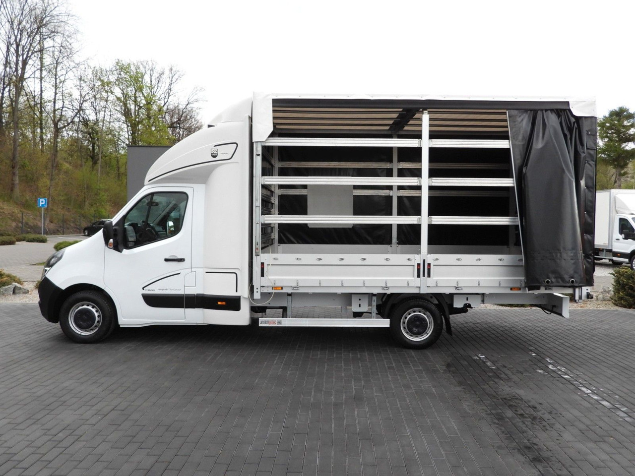 شاحنة ستارة جانبية, الشاحنات الصغيرة كابينة مزدوجة Opel MOVANO  PRITSCHE PLANE 10 PALETTEN WEBASTO A/C: صورة 9