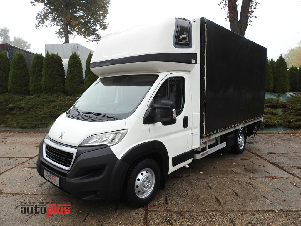 Peugeot BOXER PRITSCHE PLANE 8 PALLETS WEBASTO A/C - شاحنة ستارة جانبية: صورة 1 Peugeot BOXER PRITSCHE PLANE 8 PALLETS WEBASTO A/C - شاحنة ستارة جانبية: صورة 1