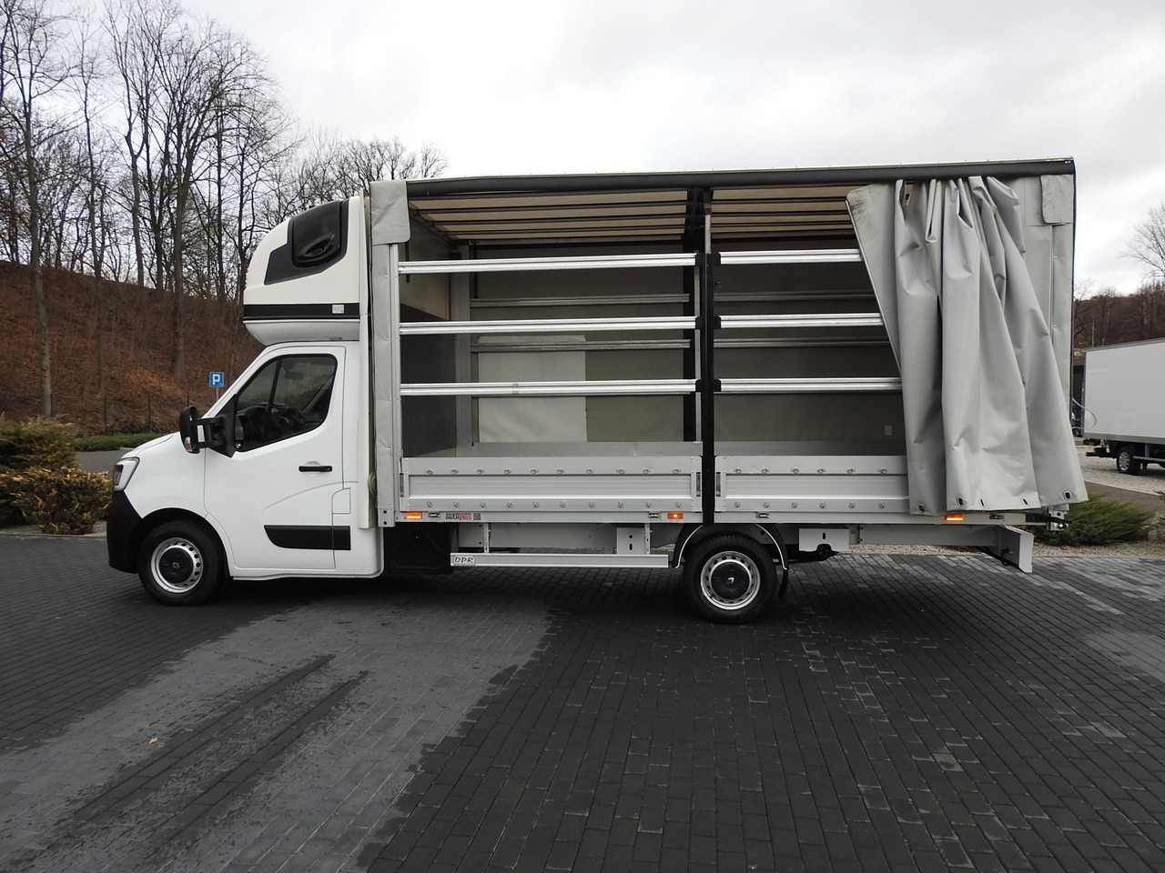 شاحنة ستارة جانبية RENAULT MASTER TARPAULIN 10 PALLETS WEBASTO CRUISE CONTROL AIR CONDITIONING LED LIGHTS PNEUMATICS  165HP: صورة 8