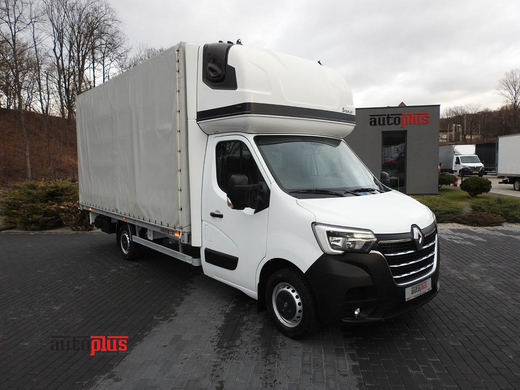 Renault MASTER PRITSCHE PLANE 10 PALETTEN WEBASTO A/C - شاحنة ستارة جانبية: صورة 1 Renault MASTER PRITSCHE PLANE 10 PALETTEN WEBASTO A/C - شاحنة ستارة جانبية: صورة 1