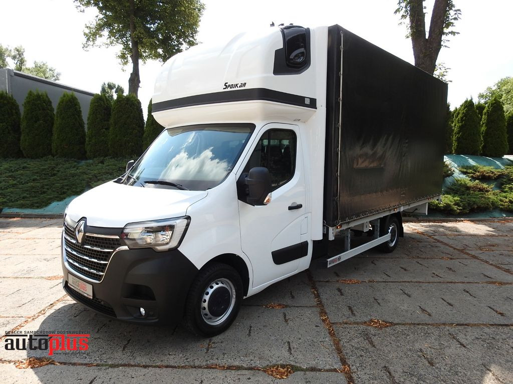 Renault MASTER PRITSCHE PLANE 10 PALETTEN WEBASTO A/C - شاحنة ستارة جانبية: صورة 1 Renault MASTER PRITSCHE PLANE 10 PALETTEN WEBASTO A/C - شاحنة ستارة جانبية: صورة 1
