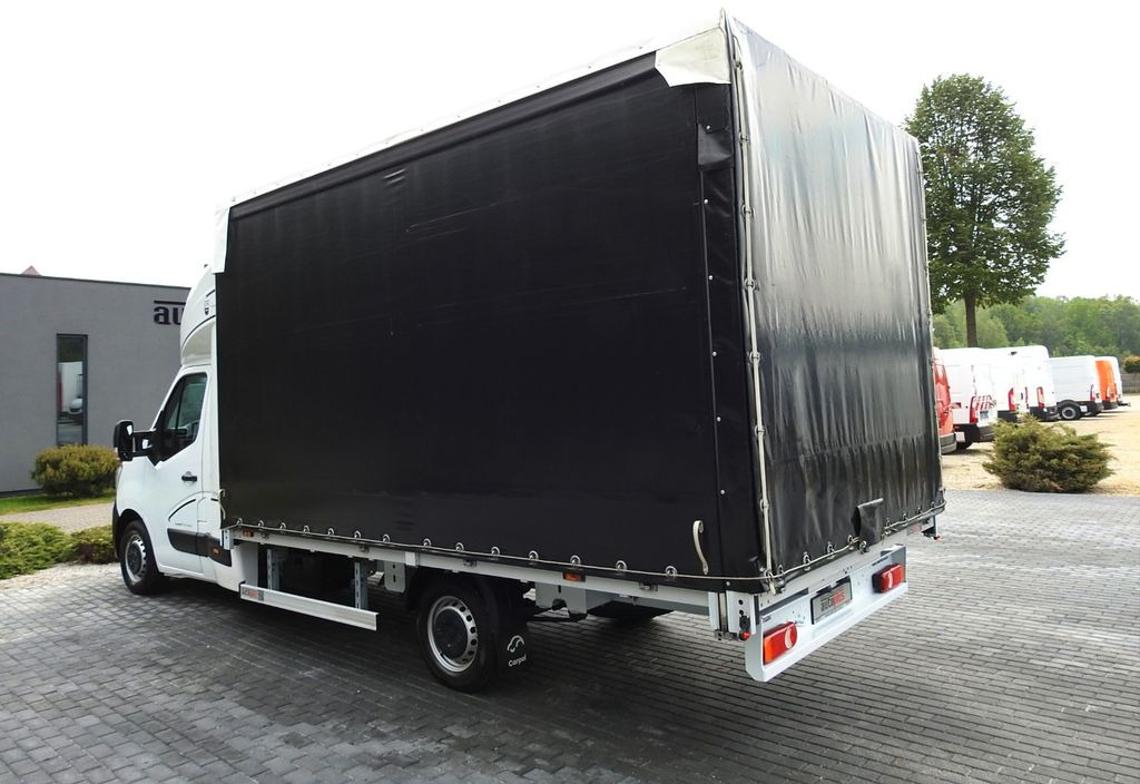 شاحنة ستارة جانبية, الشاحنات الصغيرة كابينة مزدوجة Renault MASTER PRITSCHE PLANE 10 PALETTEN WEBASTO  A/C: صورة 10