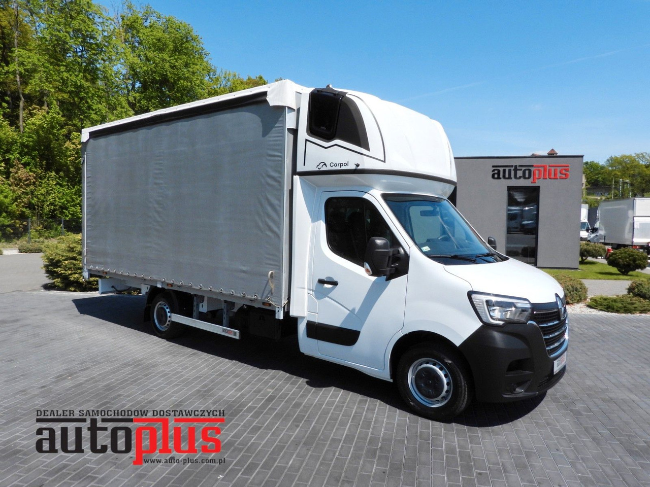 Renault MASTER PRITSCHE PLANE 10 PALETTEN WEBASTO A/C - شاحنة ستارة جانبية: صورة 1 Renault MASTER PRITSCHE PLANE 10 PALETTEN WEBASTO A/C - شاحنة ستارة جانبية: صورة 1