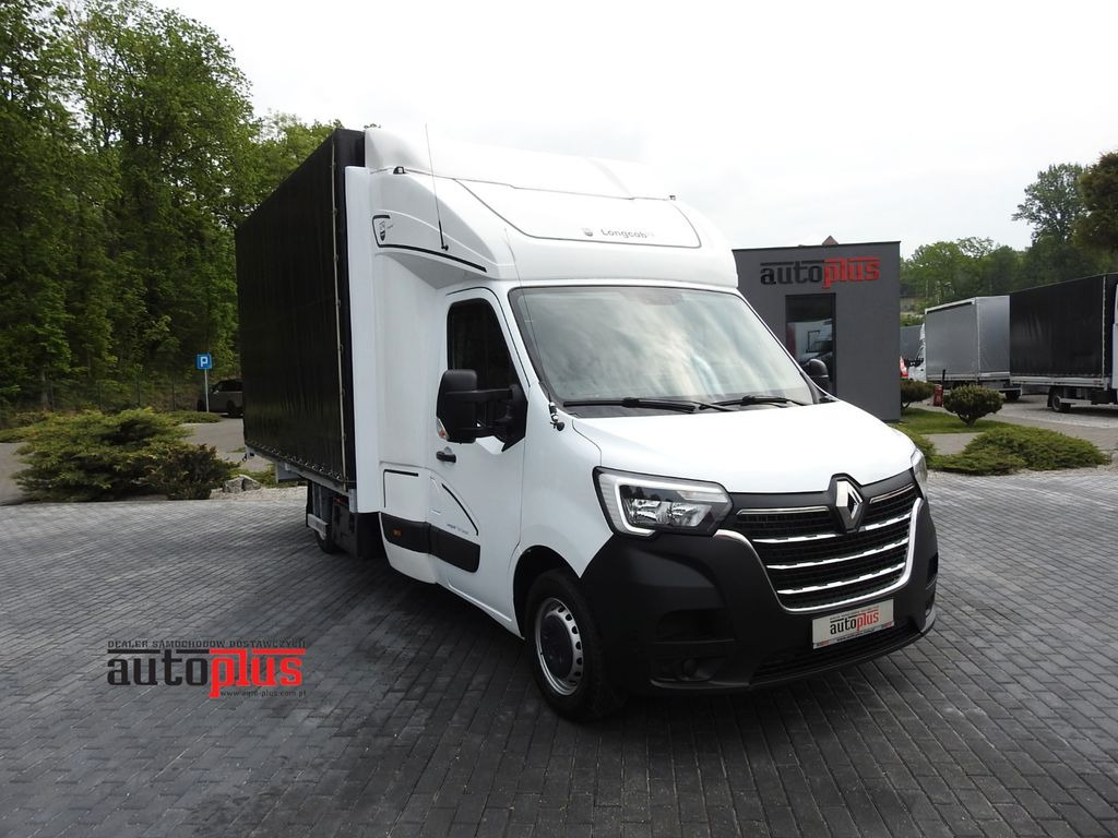 Renault MASTER PRITSCHE PLANE 10 PALETTEN WEBASTO A/C - شاحنة ستارة جانبية, الشاحنات الصغيرة كابينة مزدوجة: صورة 1 Renault MASTER PRITSCHE PLANE 10 PALETTEN WEBASTO A/C - شاحنة ستارة جانبية, الشاحنات الصغيرة كابينة مزدوجة: صورة 1