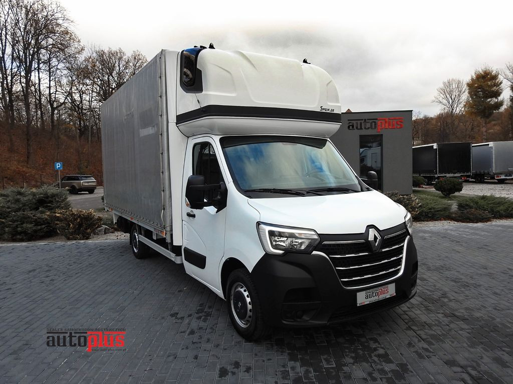 Renault MASTER PRITSCHE PLANE 10 PALETTEN WEBASTO A/C - شاحنة ستارة جانبية: صورة 1 Renault MASTER PRITSCHE PLANE 10 PALETTEN WEBASTO A/C - شاحنة ستارة جانبية: صورة 1
