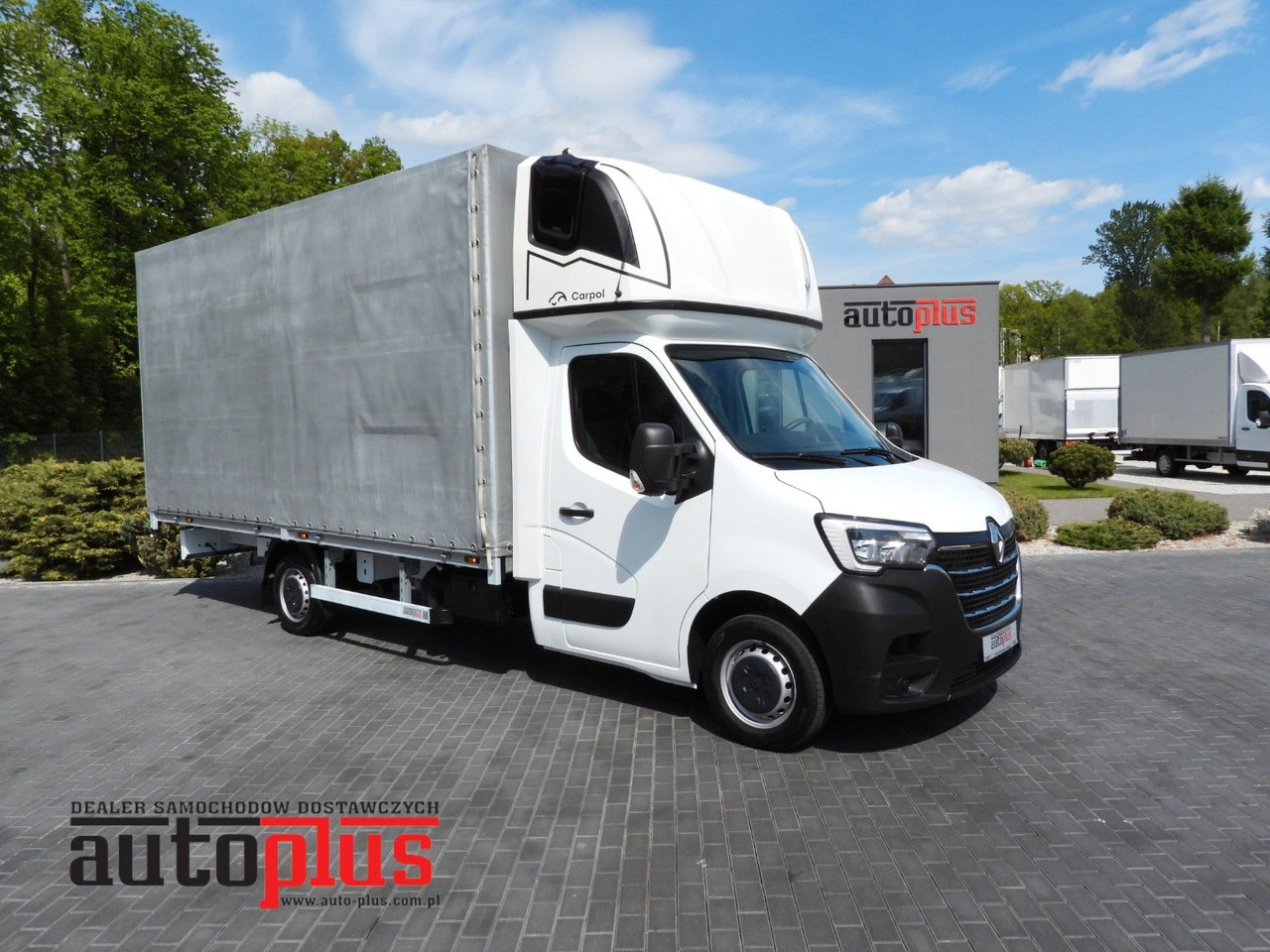Renault MASTER PRITSCHE PLANE 10 PALETTEN WEBASTO A/C - شاحنة ستارة جانبية: صورة 1 Renault MASTER PRITSCHE PLANE 10 PALETTEN WEBASTO A/C - شاحنة ستارة جانبية: صورة 1
