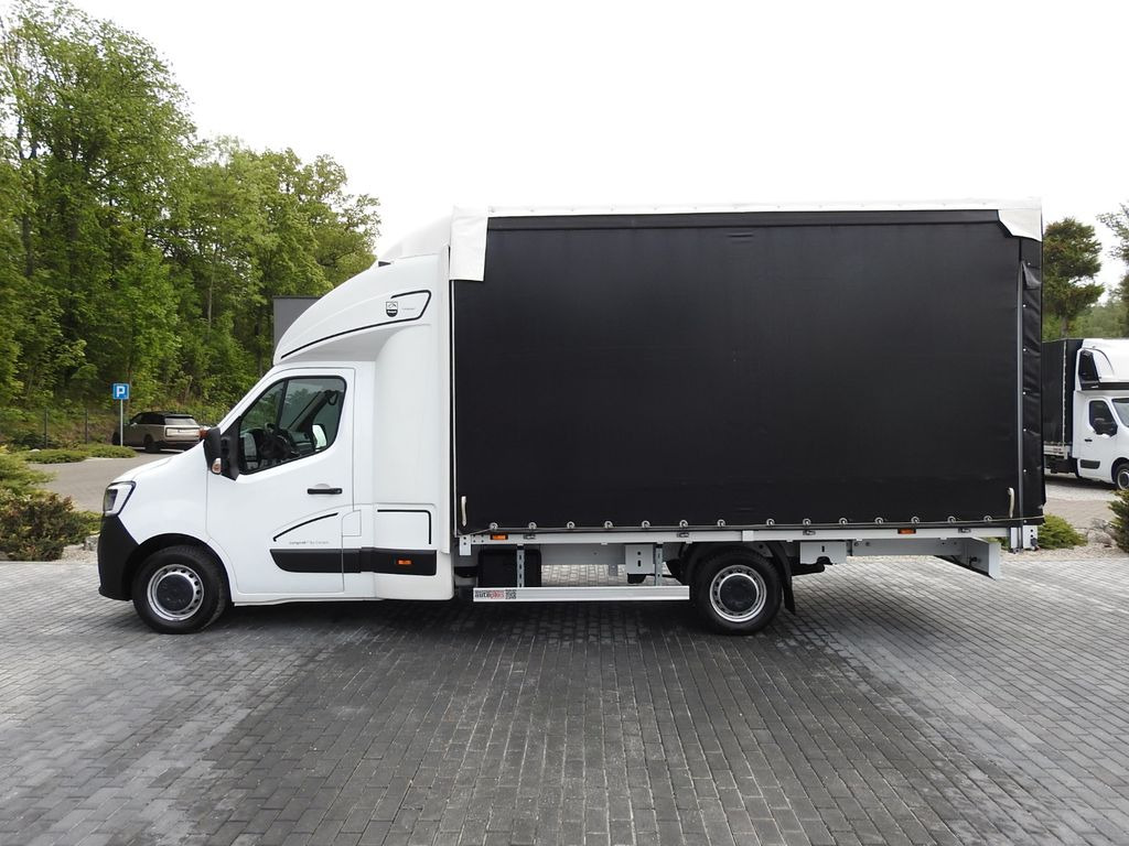 شاحنة ستارة جانبية, الشاحنات الصغيرة كابينة مزدوجة Renault MASTER PRITSCHE PLANE 10 PALETTEN WEBASTO  A/C: صورة 9