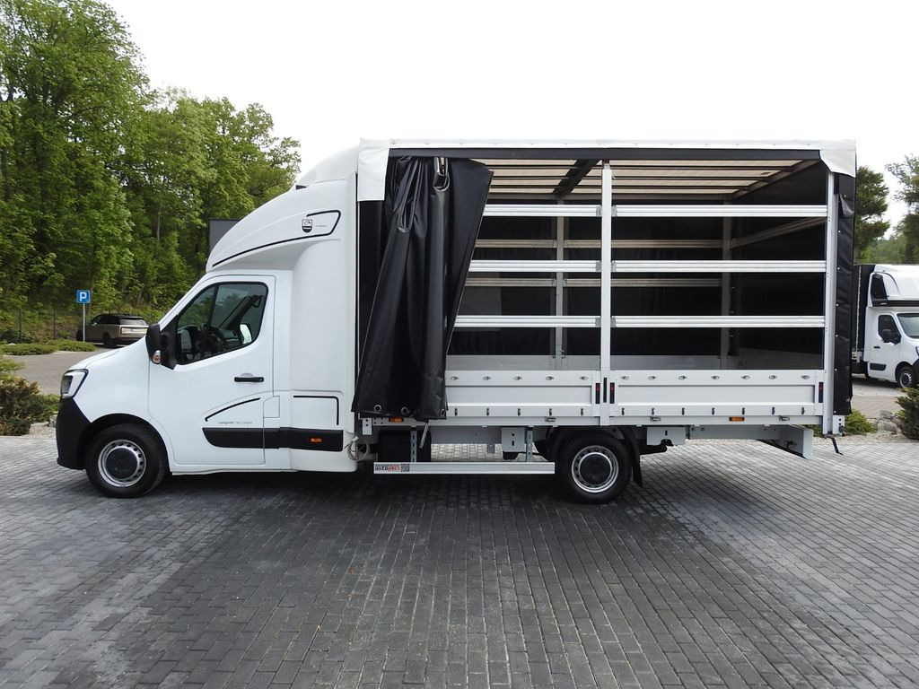 شاحنة ستارة جانبية, الشاحنات الصغيرة كابينة مزدوجة Renault MASTER PRITSCHE PLANE 10 PALETTEN WEBASTO  A/C: صورة 8