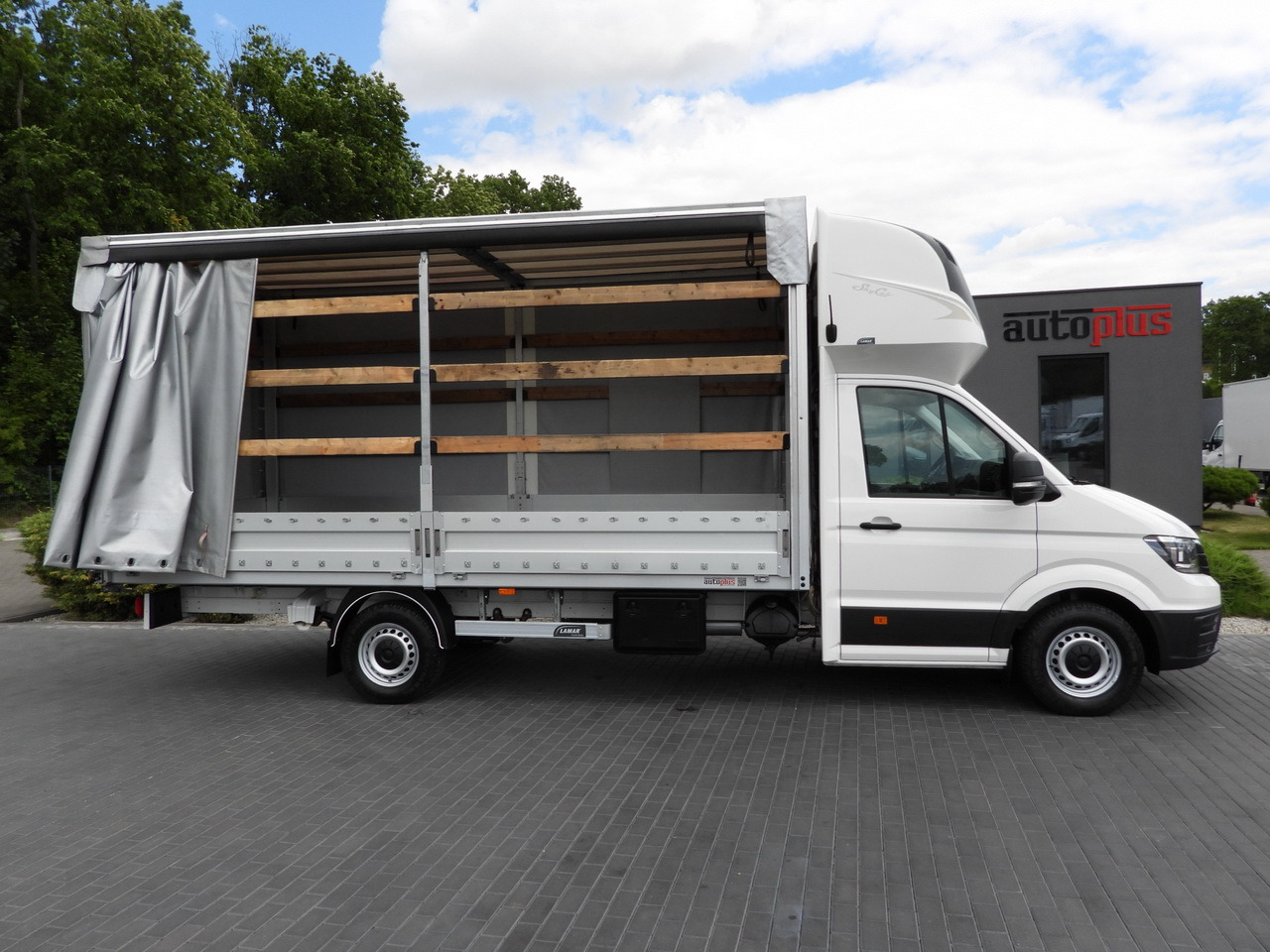 شاحنة ستارة جانبية VOLKSWAGEN CRAFTER TARPAULIN 10 PALLETS WEBASTO CRUISE CONTROL AIR CONDITIONING  180HP: صورة 8