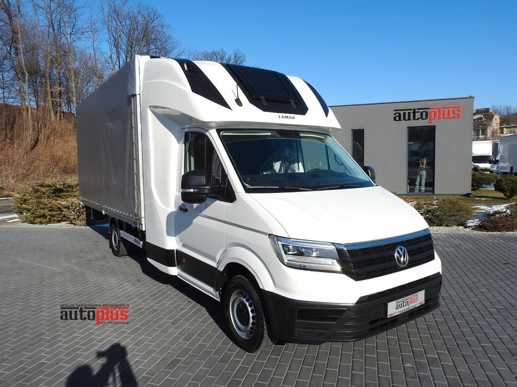 Volkswagen CRAFTER PRITSCHE PLANE 10 PALETTEN WEBASTO - شاحنة ستارة جانبية: صورة 1 Volkswagen CRAFTER PRITSCHE PLANE 10 PALETTEN WEBASTO - شاحنة ستارة جانبية: صورة 1