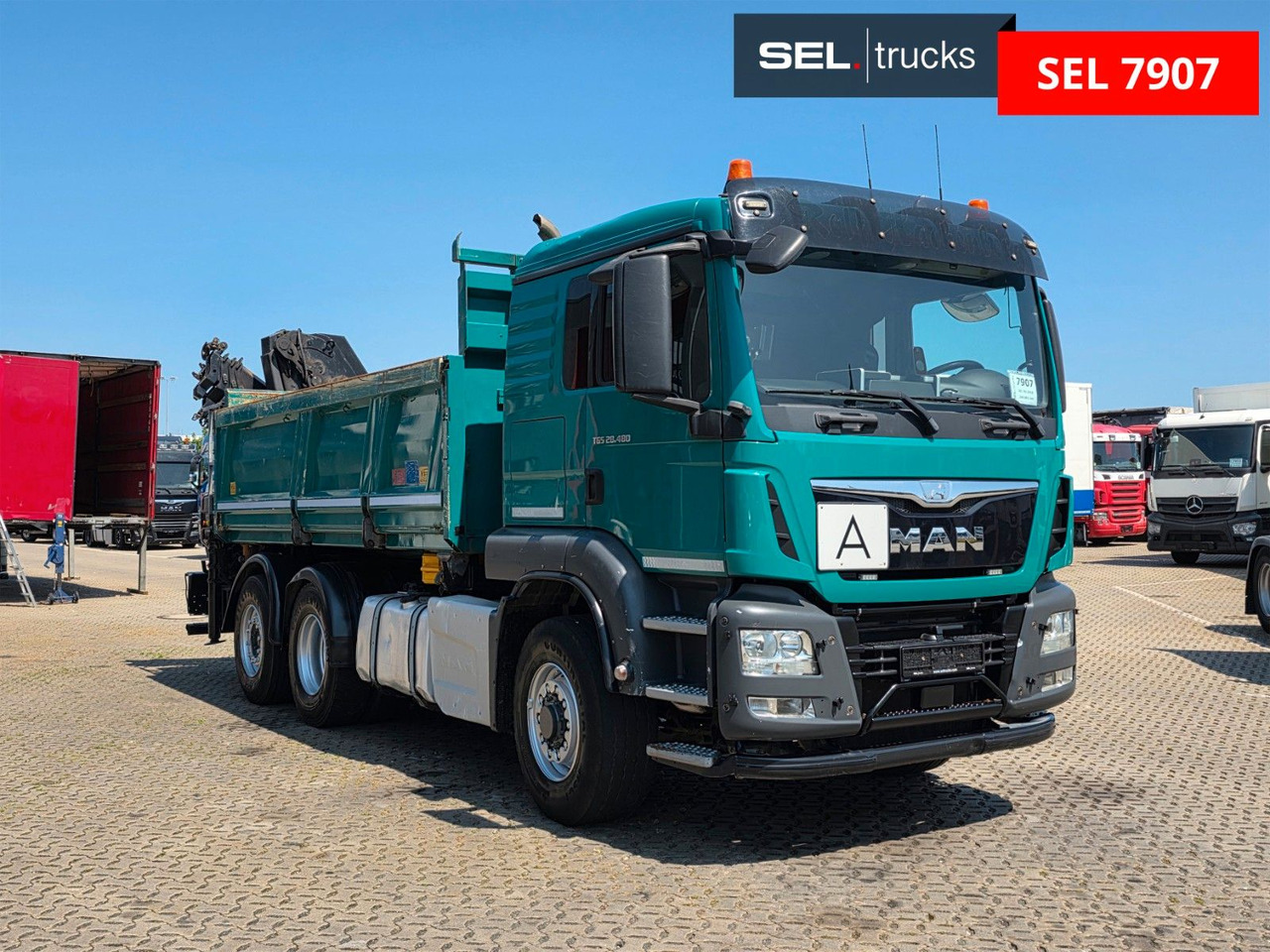 MAN TGS 28.480 6X4H-4 BL /HIAB /Fernbed. / Lenkachse - شاحنة قلاب, شاحنة كرين: صورة 5 MAN TGS 28.480 6X4H-4 BL /HIAB /Fernbed. / Lenkachse - شاحنة قلاب, شاحنة كرين: صورة 5