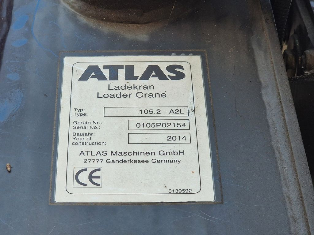 شاحنة كرين Mercedes-Benz Arocs 1830 / Atlas 105.2 - A2L / NEUE BATTERIEN Mercedes-Benz Arocs 1830 / Atlas 105.2 - A2L / NEUE BATTERIEN: صورة 15 شاحنة كرين Mercedes-Benz Arocs 1830 / Atlas 105.2 - A2L / NEUE BATTERIEN Mercedes-Benz Arocs 1830 / Atlas 105.2 - A2L / NEUE BATTERIEN: صورة 15