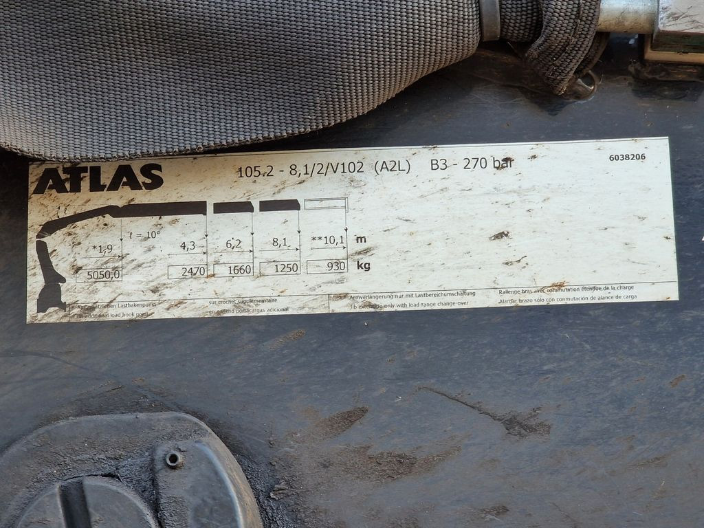 شاحنة كرين Mercedes-Benz Arocs 1830 / Atlas 105.2 - A2L / NEUE BATTERIEN Mercedes-Benz Arocs 1830 / Atlas 105.2 - A2L / NEUE BATTERIEN: صورة 16 شاحنة كرين Mercedes-Benz Arocs 1830 / Atlas 105.2 - A2L / NEUE BATTERIEN Mercedes-Benz Arocs 1830 / Atlas 105.2 - A2L / NEUE BATTERIEN: صورة 16