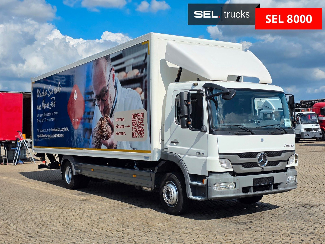 Mercedes-Benz Atego 1218 / Ladebordwand - شاحنة مقفلة: صورة 3 Mercedes-Benz Atego 1218 / Ladebordwand - شاحنة مقفلة: صورة 3