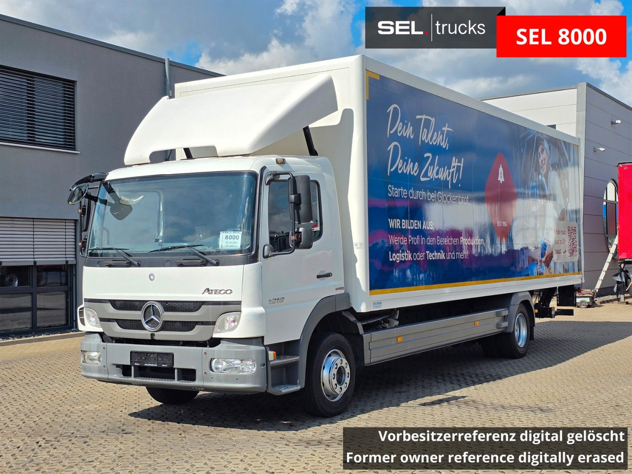 Mercedes-Benz Atego 1218 / Ladebordwand - شاحنة مقفلة: صورة 1 Mercedes-Benz Atego 1218 / Ladebordwand - شاحنة مقفلة: صورة 1