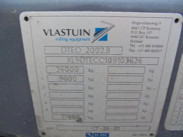 نصف مقطورة لنقل الحاويات D-Tec CT-53-04D: صورة 12