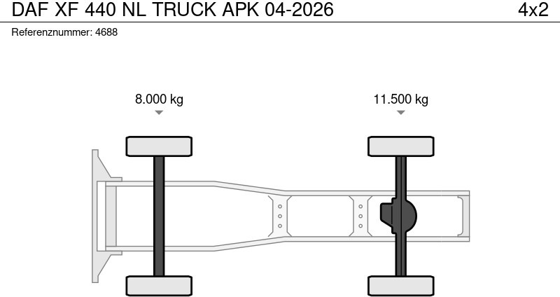 وحدة جر DAF XF 440 NL TRUCK APK 04-2026: صورة 20 وحدة جر DAF XF 440 NL TRUCK APK 04-2026: صورة 20