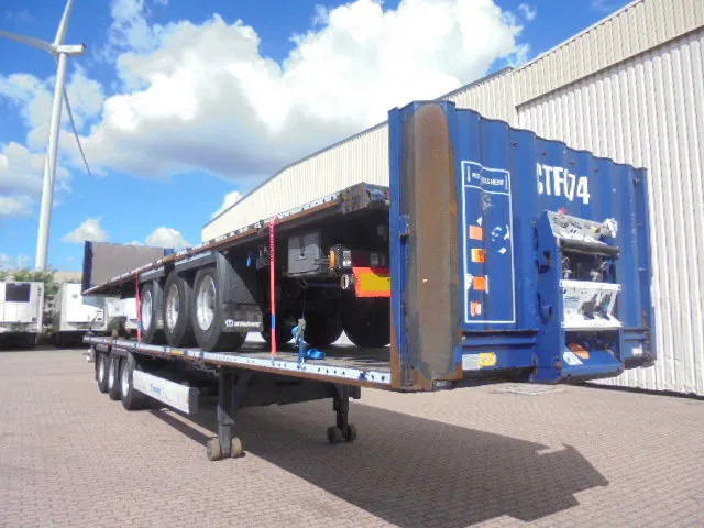 Krone SD MET RONG GATEN NL TRAILER 16x IN STOCK BLACK FRIDAY SELL - نصف مقطورة مسطحة: صورة 1 Krone SD MET RONG GATEN NL TRAILER 16x IN STOCK BLACK FRIDAY SELL - نصف مقطورة مسطحة: صورة 1