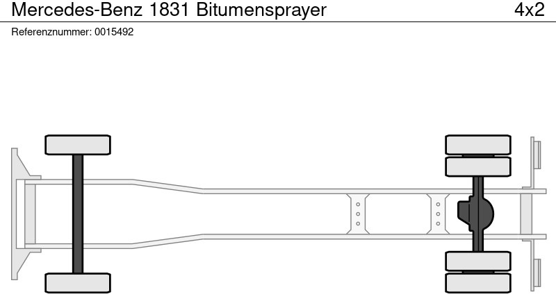 Mercedes-Benz 1831 Bitumensprayer - موزع الأسفلت: صورة 4 Mercedes-Benz 1831 Bitumensprayer - موزع الأسفلت: صورة 4