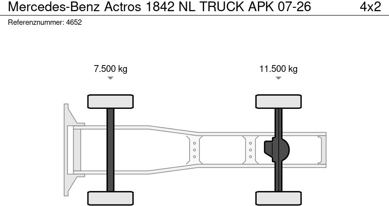 وحدة جر Mercedes-Benz Actros 1842 NL TRUCK APK 07-26: صورة 20 وحدة جر Mercedes-Benz Actros 1842 NL TRUCK APK 07-26: صورة 20