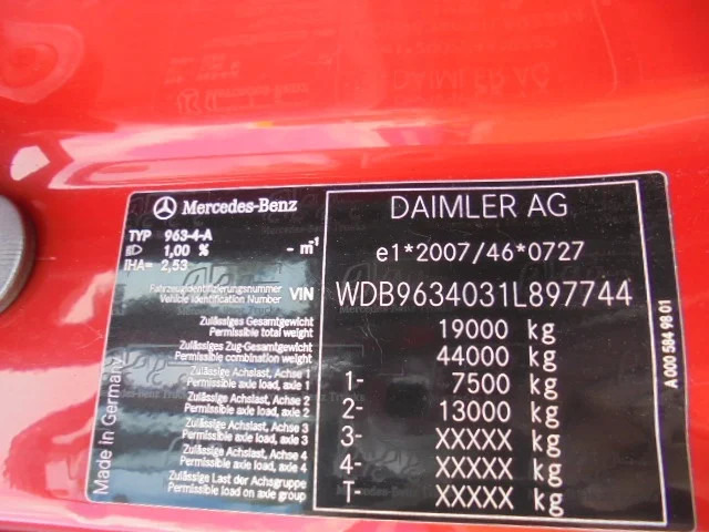 وحدة جر Mercedes-Benz Actros 1943 LS EUR6: صورة 16