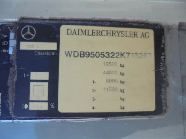 شاحنة هيكل كابينة Mercedes-Benz Atego 1828 L NL TRUCK: صورة 17